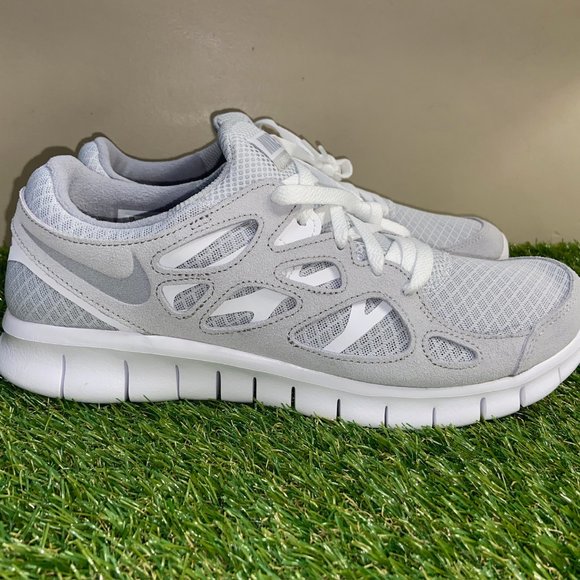 Nike Free Run 2 Running Shoes 537732-014 Wolf Grey/Pure Platinium Mens NEW